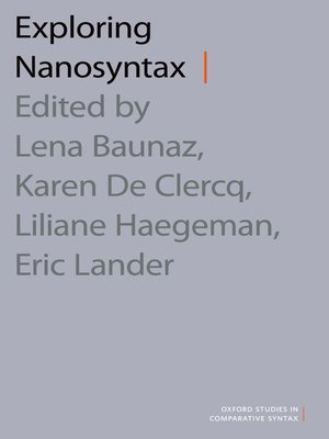 cover image of Exploring Nanosyntax
